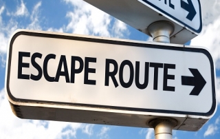 escape route sign
